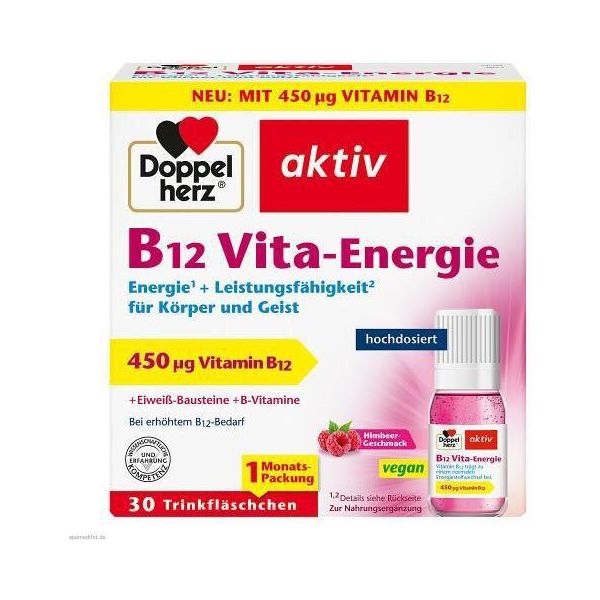 Double Heart B12 Vita-Energy Fiale Da Bere 30 Capsule-image