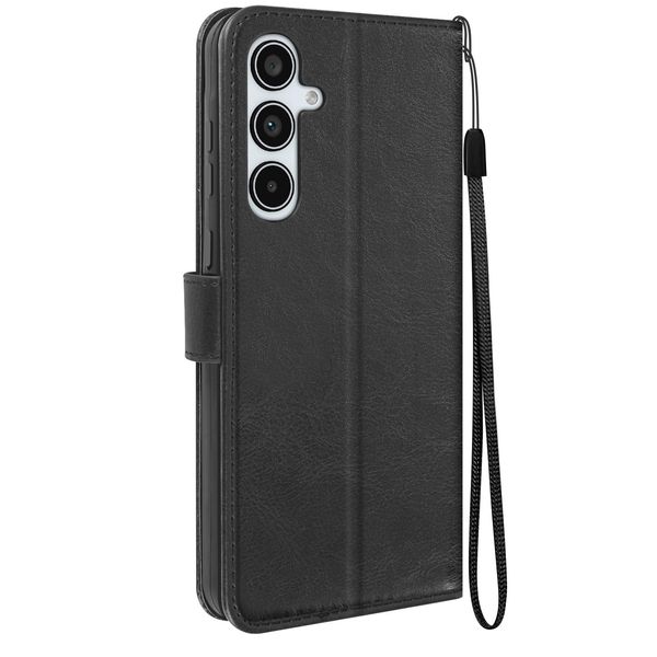 Mayaxess, Custodia A Portafoglio Per Samsung Galaxy A35 5G Funzione Stand Con Cinturino, Nero-image