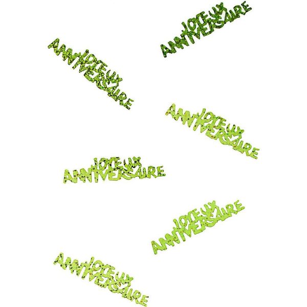 Coriandoli Happy Birthday Verde - Taglia Unica-image