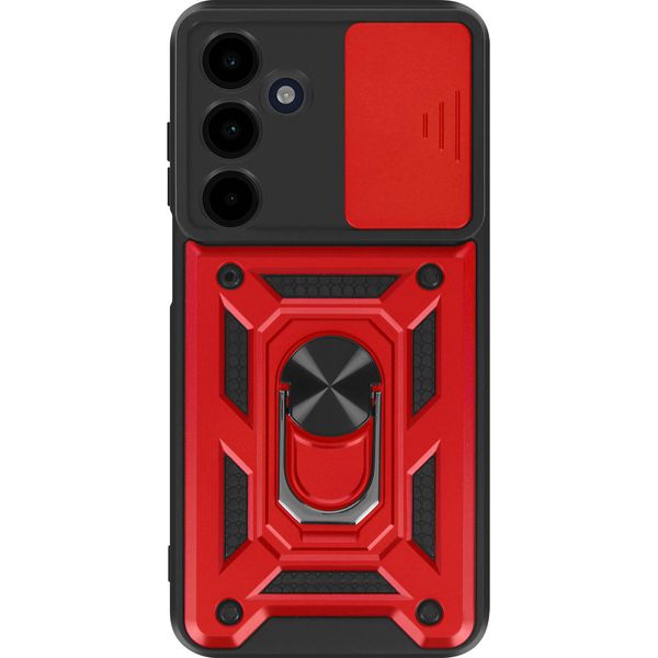 Mayaxess, Custodia Protettiva Per Samsung Galaxy A16, Cover Fotocamera Con Supporto Ad Anello, Rosso-image