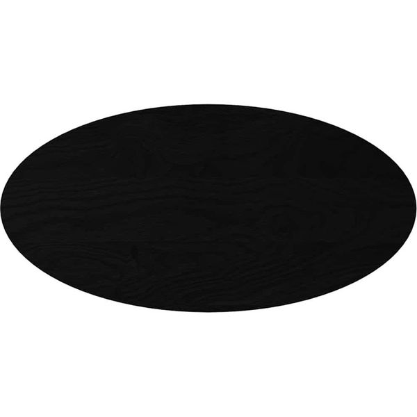 Vidaxl Piano Del Tavolo Marrone Scuro 100X50X2 Cm In Rovere Massiccio Ovale-image