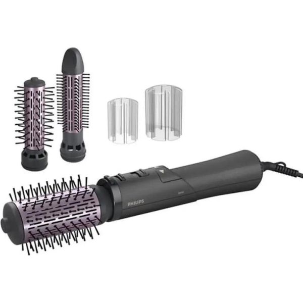 Philips Serie 7000 BHA715/00 Strumento Per Lo Styling Dei Capelli Spazzola Per Arricciare Grigio Caldo, Rosa 1000 W 1,8 M-image