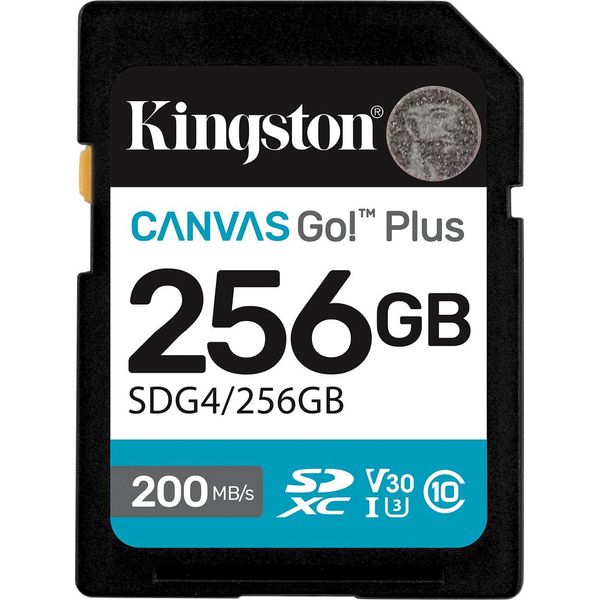 Kingston Technology 256GB Sdxc Canvas Go Plus Gen4 200Mb/S C10 UHS-I U3 V30-image