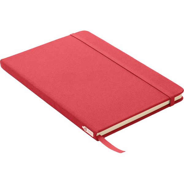 Midocean - Taccuino "Note"", Rpet (Polietilene Tereftalato Riciclato), A5 MO524 (Taglia Unica) (Rosso)"-image