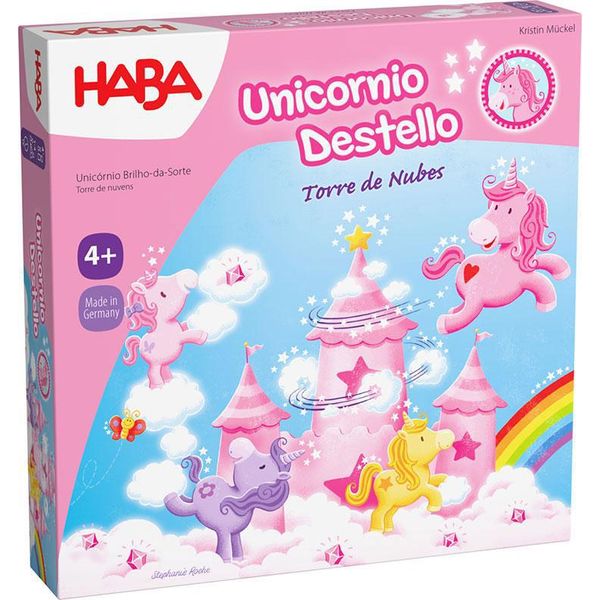 Haba Unicornio Destello Torre De Nubes Brettspiel Rosa Rosa One Size-image