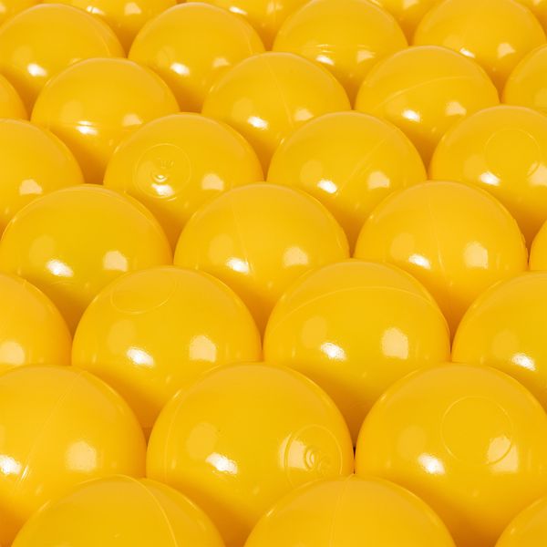 H&F Heimtextilien | 100 Palline Per Piscina 6 Cm - Giallo | Senza Bpa, Morbide E Infrangibili | Adatte Per Bambini E Ragazzi Per Uso Interno Ed Esterno-image