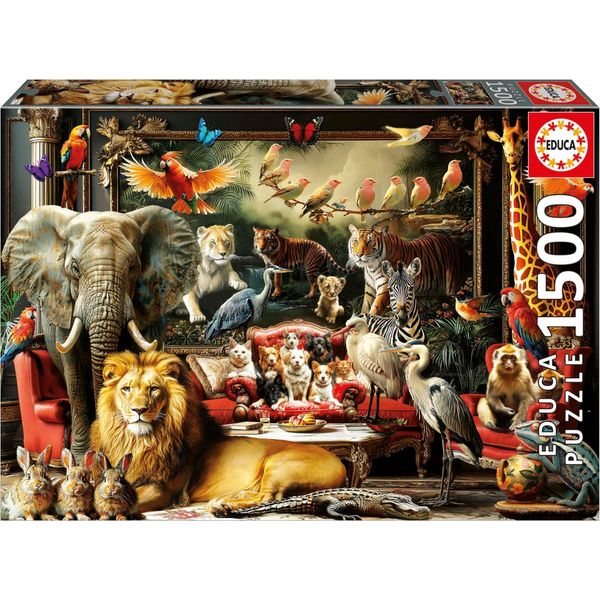 Puzzle - Educa - The Animal Manor - 1500 Pieces - 85 X 60 Cm - From 15 Years Old-image