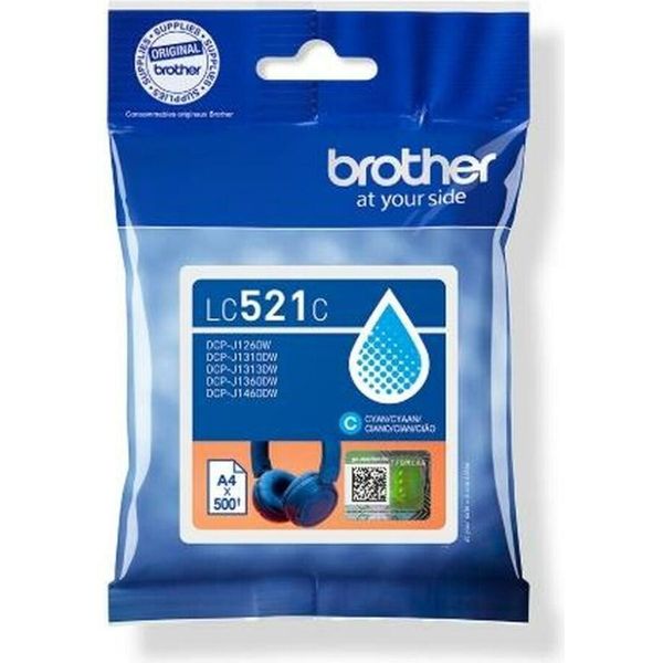 Brother LC521C Cartuccia D'inchiostro Originale - Ciano-image
