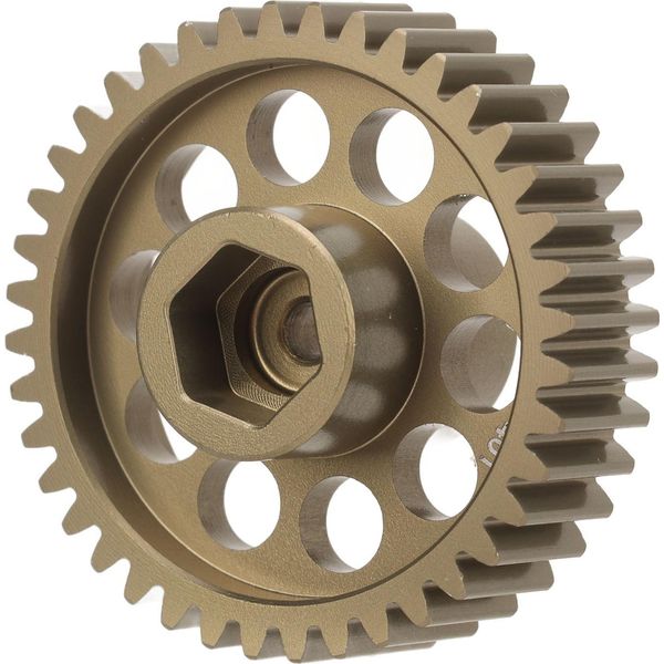 Ingranaggio Diff In Lega Di Alluminio 40T Per Auto Tamiya Super Clod Buster Closter Closter 1/10 Rc-image