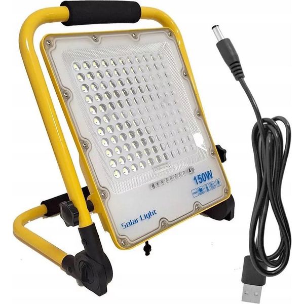 Lampada Alogena Portatile A Led 150W 230V + Cavo Usb Luce Da Costruzione Batteria-image