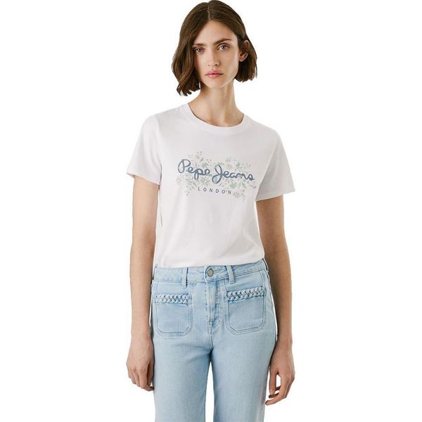 Pepe Jeans Bero - Maglietta A Maniche Corte Bianco M Donna Bianco M-image