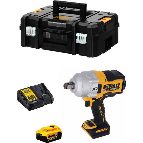 Avvitatore A Impulsi Dewalt DCF964P1T (1 X 5,0 Ah + DCB115 + Tstak Ii)-image
