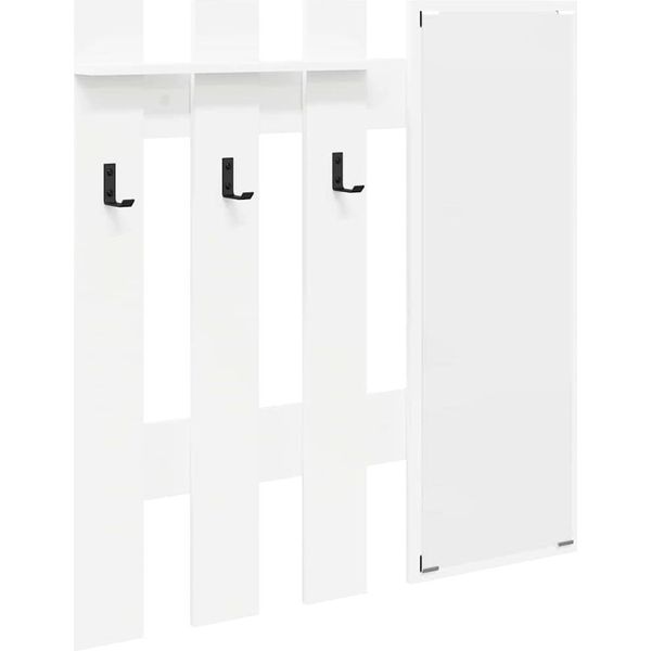 Vidaxl Comodino Da Parete Bianco 100 X 10 X 100 Cm Materiale Ligneo-image