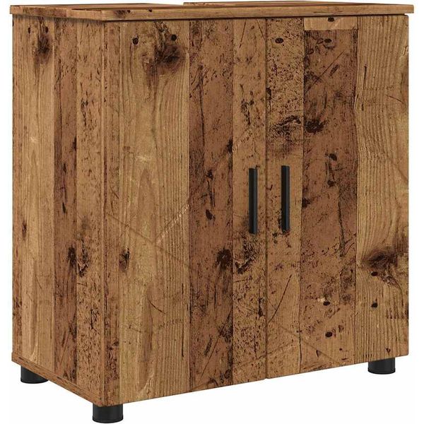 Syfax™ Set Di Mobili Per Il Bagno Con Porta 2 Pcs Legno Vecchio-image
