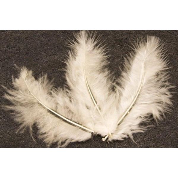 20 Piume Decorative Avorio 5,5 Cm - Taglia Unica-image