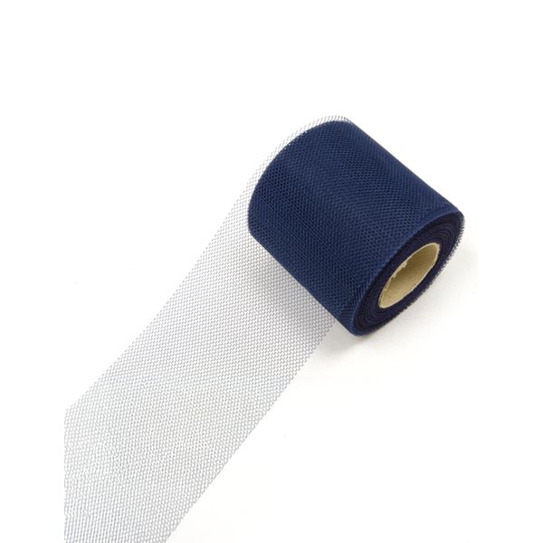 Rotolo Di Tulle Blu Navy 20 M, Tulle Blu Navy 20 Metri - Taglia Unica-image