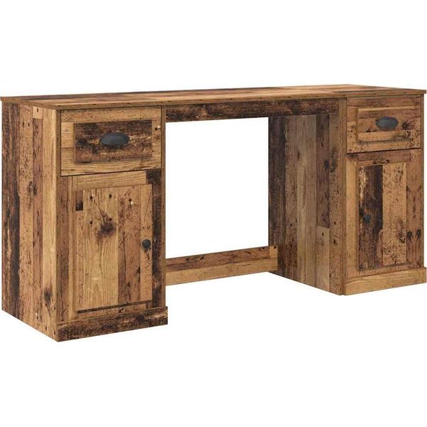 Syfax™ Scrivania Con Armadietto Legno Vecchio 154,5 X 50 X 75 Cm-image