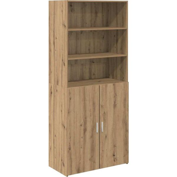 Syfax™ Credenza Rovere Artigianale 80 X 42,5 X 185 Cm-image