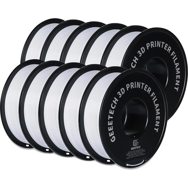 Filamento Per Stampa 3D, Materiale Petg, Diametro 1,75 Mm, Bianco-image