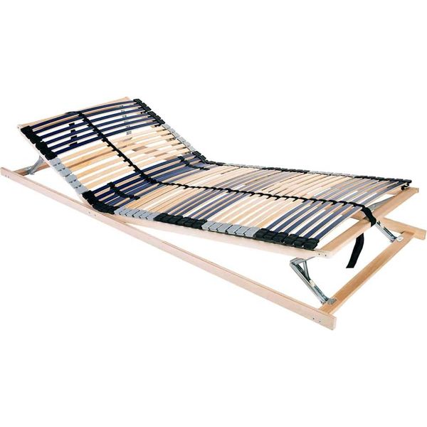 Syfax™ Base A Doghe Marrone 80 X 190 Cm Legno Massello Di Faggio-image