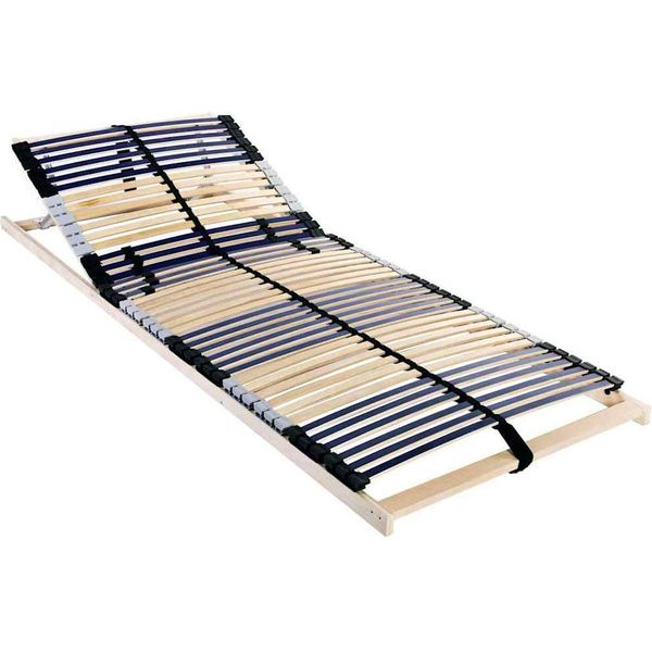 Syfax™ Base A Doghe Marrone 90 X 190 Cm Legno Massello Di Faggio-image