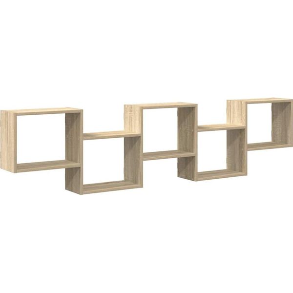 Syfax™ Mensola A Cubo Da Parete 5 Scomparti Truciolato Rovere Sonoma-image