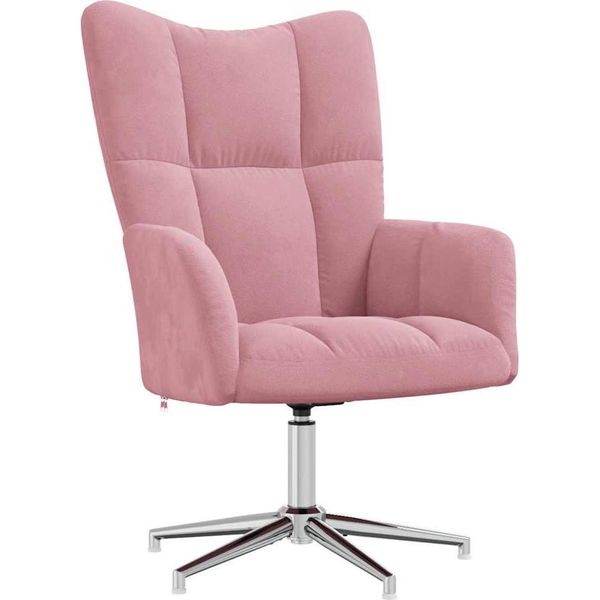 Syfax™ Sedia Relax Rosa In Velluto-image