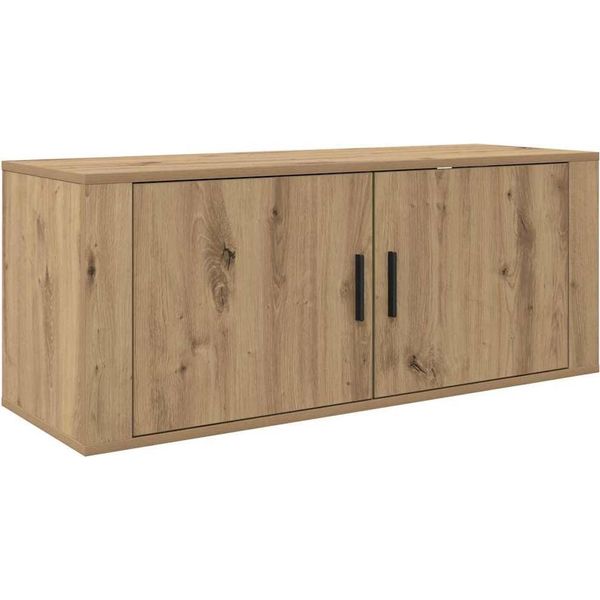 Syfax™ Mobile Tv Da Parete Rovere Artigianale 100 X 34,5 X 40 Cm-image