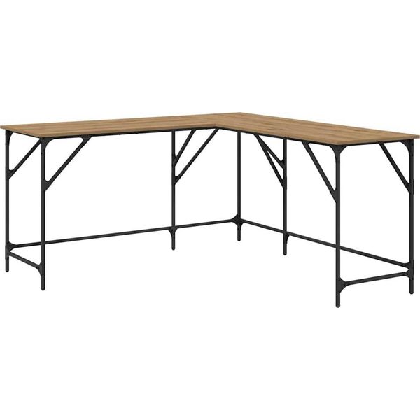 Syfax™ Scrivania Rovere Artigianale 149 X 149 X 75 Cm-image