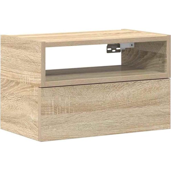Syfax™ Comodino A Muro Rovere Sonoma 45X26X28,5 Cm-image