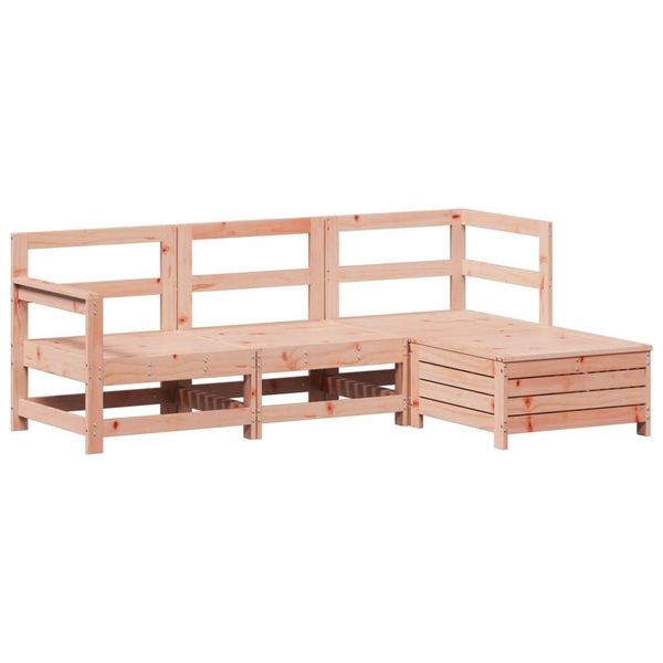 Syfax™ Set Divani Da Giardino 4 Pz In Legno Massello Abete Douglas-image
