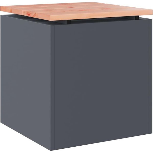 Syfax™ Panchina Da Giardino Antracite 40 X 40 X 43 Cm Acciaio-image