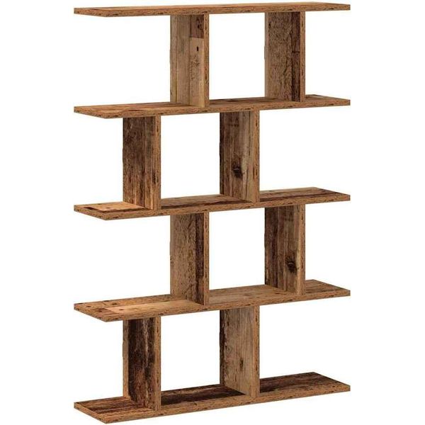 Syfax™ Mensola A Muro A Cubo 12 Scomparti In Truciolato Legno Antico-image