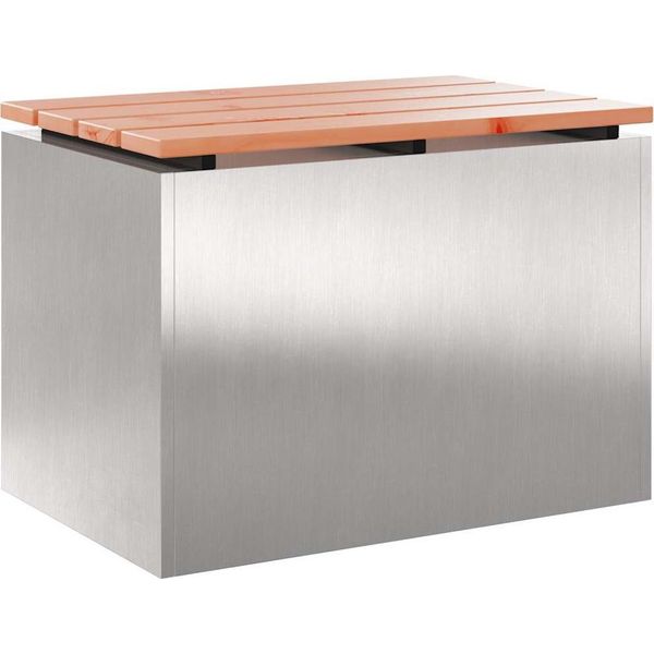 Syfax™ Panchina Da Giardino Argento 60 X 40 X 43 Cm-image