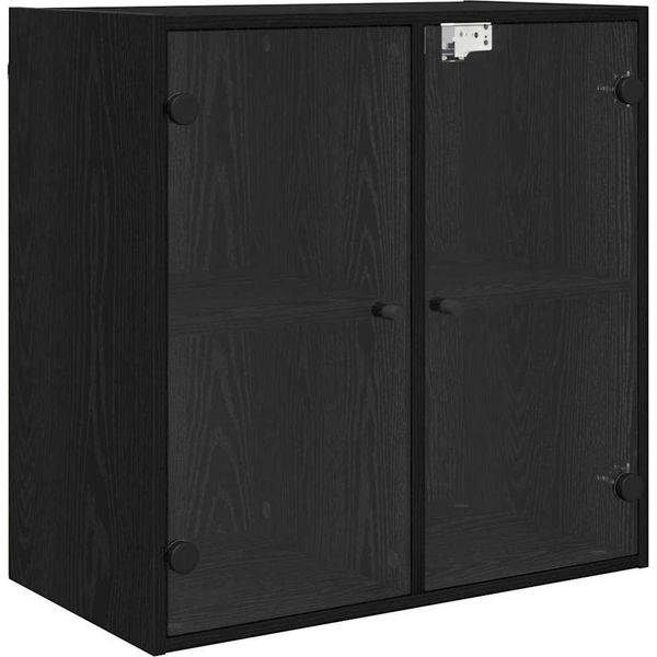 Syfax™ Armadietto A Muro Rovere Nero 68 X 37 X 68,5 Cm-image