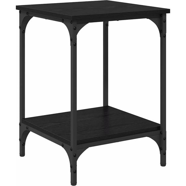 Syfax™ Tavolino Da Salotto Rovere Nero 40 X 40 X 55 Cm-image