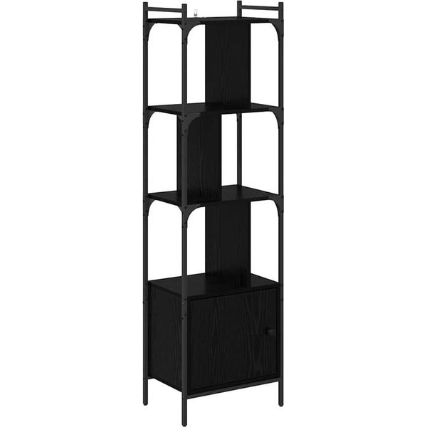 Syfax™ Libreria Rovere Nero 44,5 X 30 X 154,5 Cm Legno Multistrato-image
