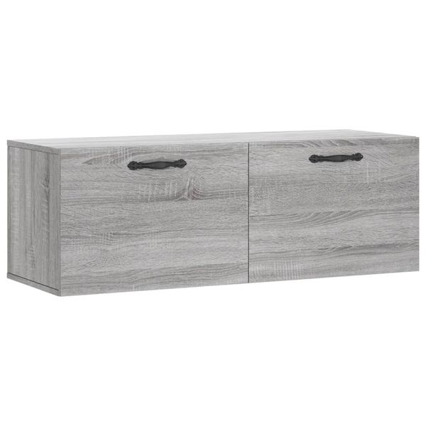 Syfax™ Mobile A Parete Grigio Sonoma 100X36,5X35 Cm Legno Multistrato-image