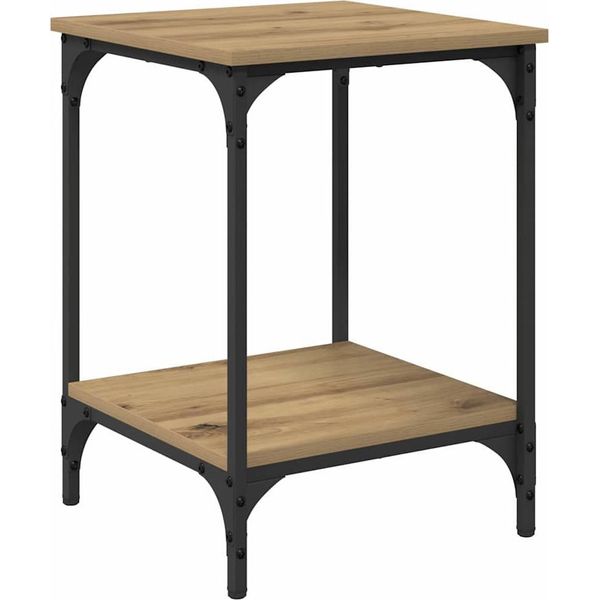 Syfax™ Tavolino Da Salotto Rovere Artigianale 40 X 40 X 55 Cm-image
