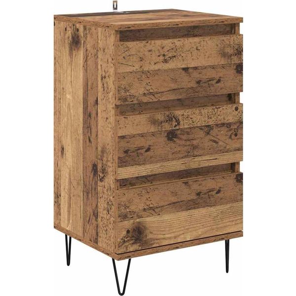 Syfax™ Credenza Con Cassetto Legno Vecchio 40 X 35 X 70 Cm-image