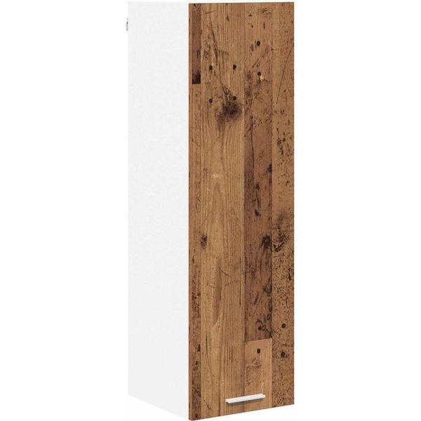 Syfax™ Armadio Pensile Con Porta Legno Vecchio 30 X 31 X 100 Cm-image