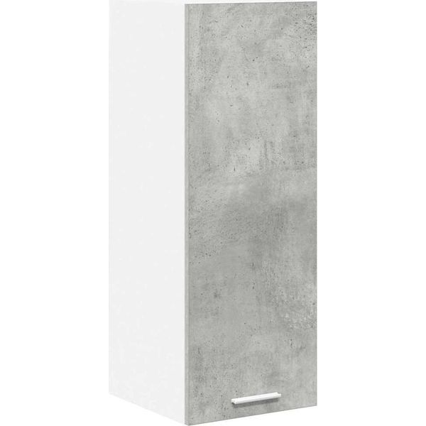 Syfax™ Armadio Pensile Grigio Cemento E Bianco 30 X 31 X 80 Cm-image