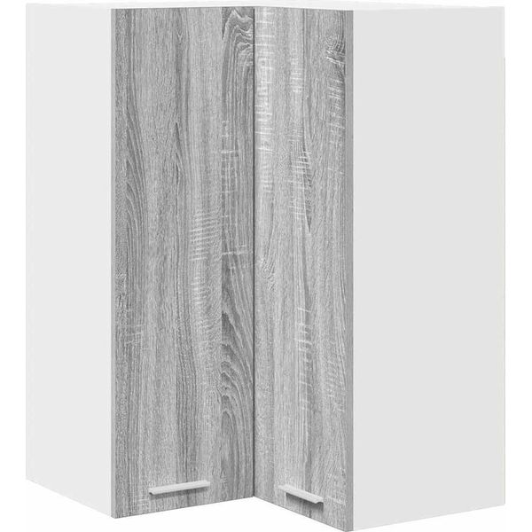 Syfax™ Armadio Pensile Grigio Sonoma E Bianco 57 X 57 X 80 Cm-image
