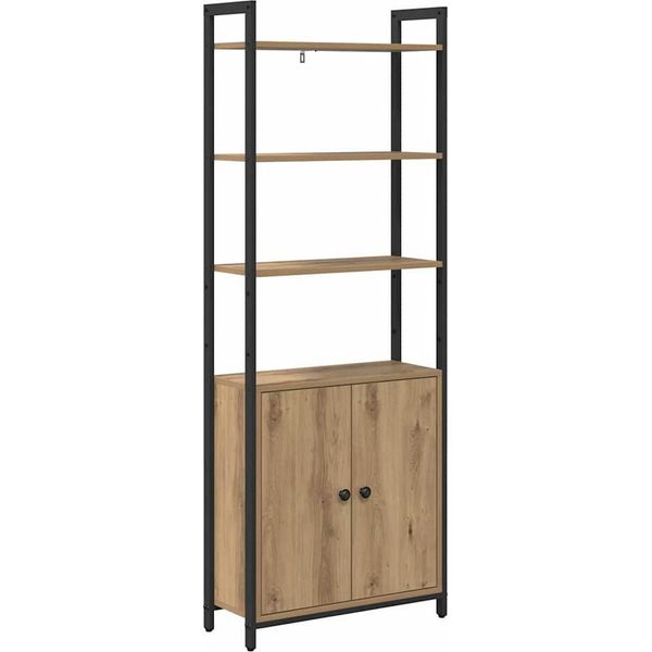 Syfax™ Armadio Per Libri Rovere Artigianale 60 X 24 X 161 Cm-image