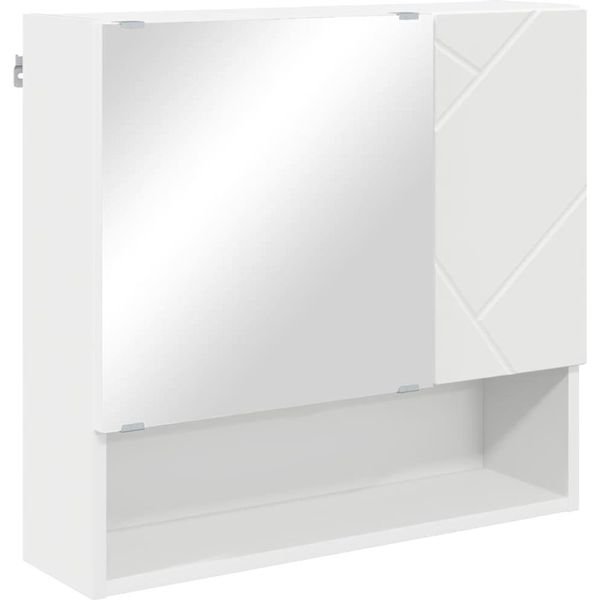 Syfax™ Mobiletto Per Specchio Bianco 59 X 17 X 55 Cm Legno Multistrato-image