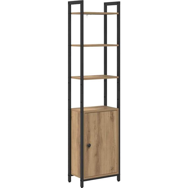 Syfax™ Armadio Per Libri Rovere Artigianale 40 X 24 X 161 Cm-image