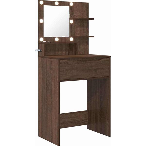 Syfax™ Tavoli Da Trucco Per Camera Da Letto Rovere Marrone-image
