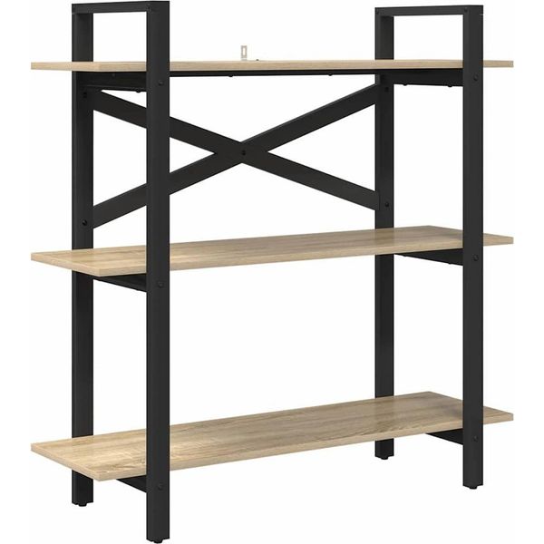 Syfax™ Libreria Rovere Sonoma 100 X 33,5 X 102 Cm Legno Multistrato-image