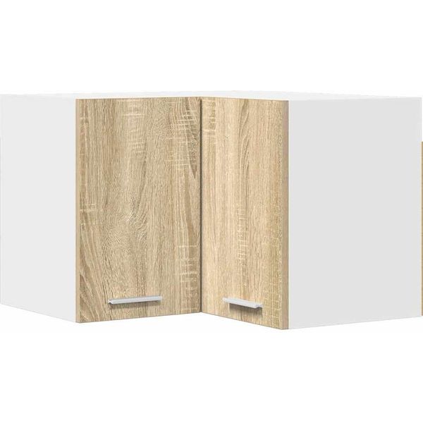 Syfax™ Armadio Pensile Quercia Sonoma E Bianca 57 X 57 X 40 Cm-image