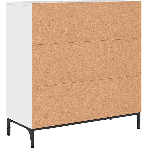 Syfax™ Credenza Bianco Lucido 79,5 X 33 X 82 Cm Legno Multistrato-image